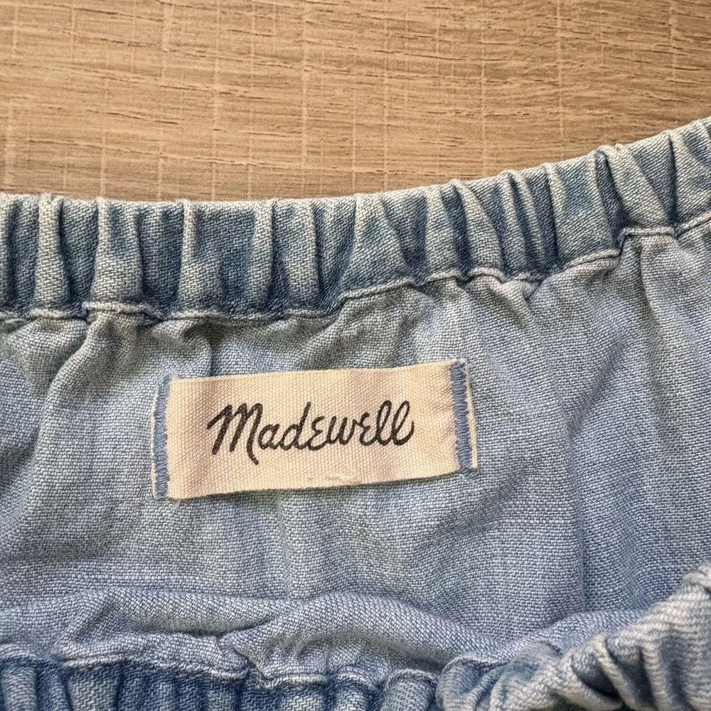 Madewell Azalea Off-Shoulder Denim Top - Picture 3 of 6